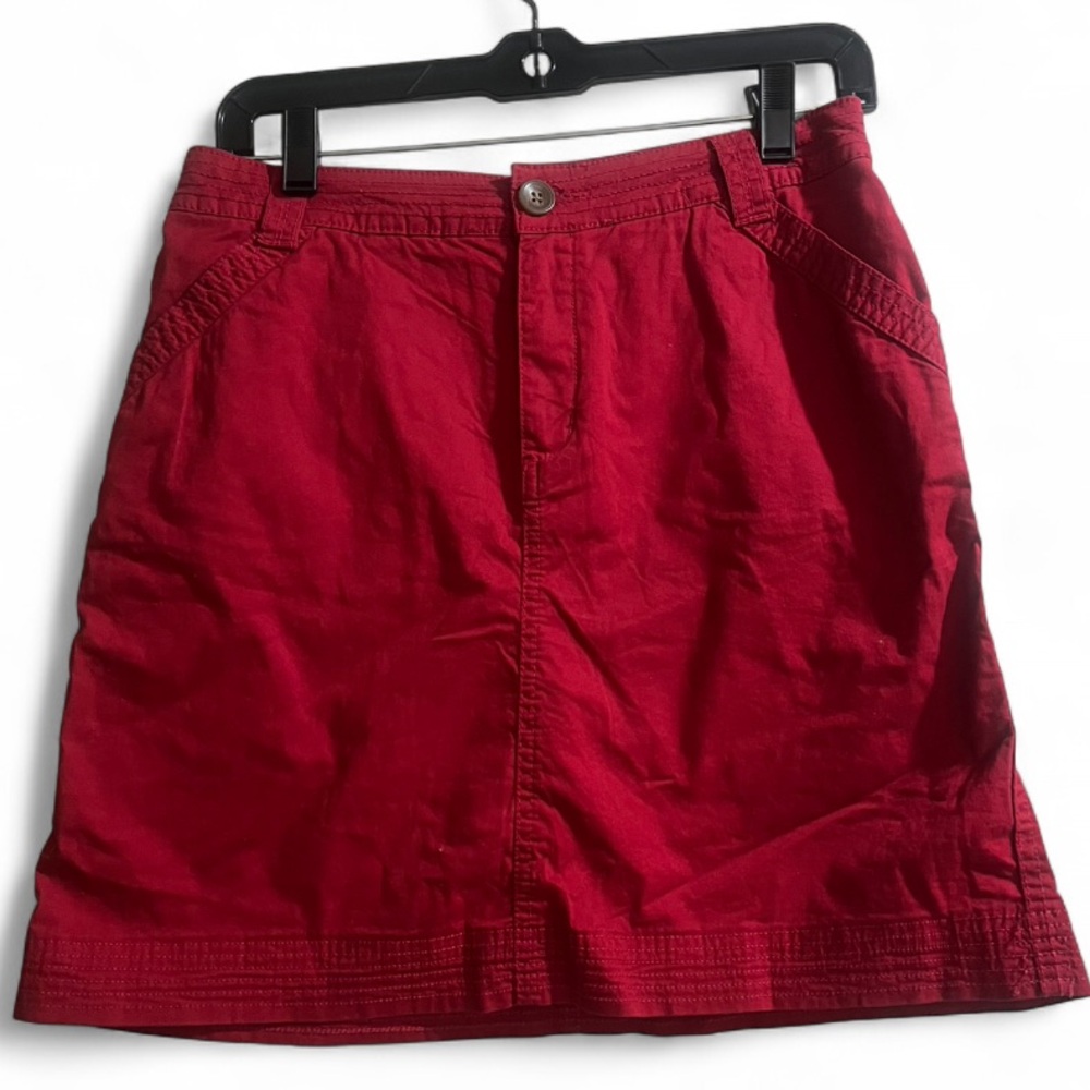 Croft & Barrow Vibrant Red Mini Skirt